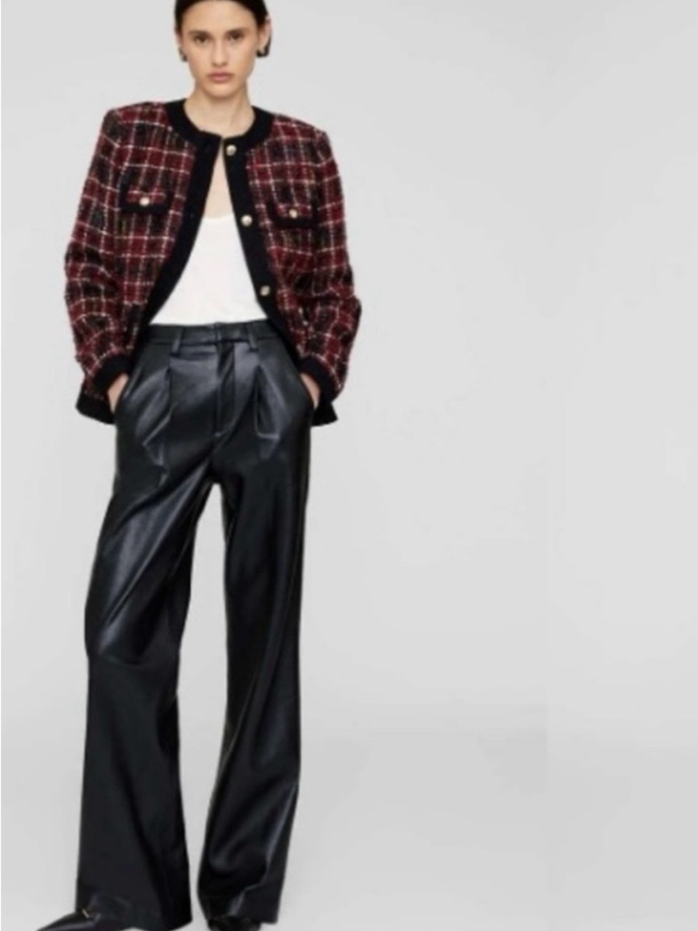 Anine Bing Carmen leather trouser pants